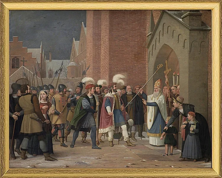 Svend Estridsen und Bischof Vilhelm – 1832