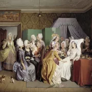 Szene aus Ludwig Holbergs Wohnzimmer – 1845