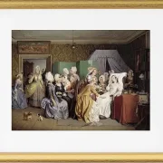 Szene aus Ludwig Holbergs Wohnzimmer – 1845