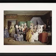 Szene aus Ludwig Holbergs Wohnzimmer – 1845