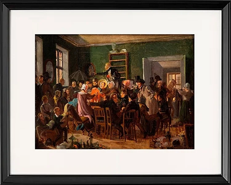 Szene aus einer Auktion - 1835
