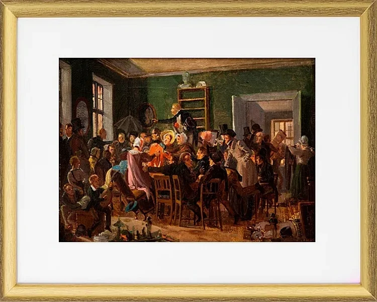 Szene aus einer Auktion - 1835
