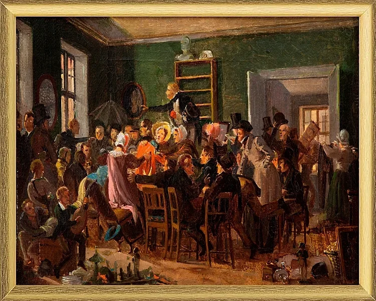 Szene aus einer Auktion - 1835