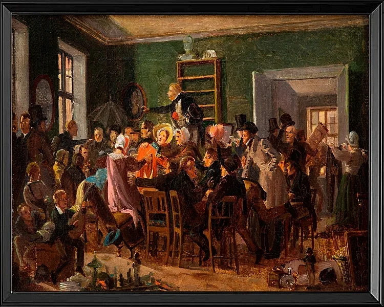 Szene aus einer Auktion - 1835