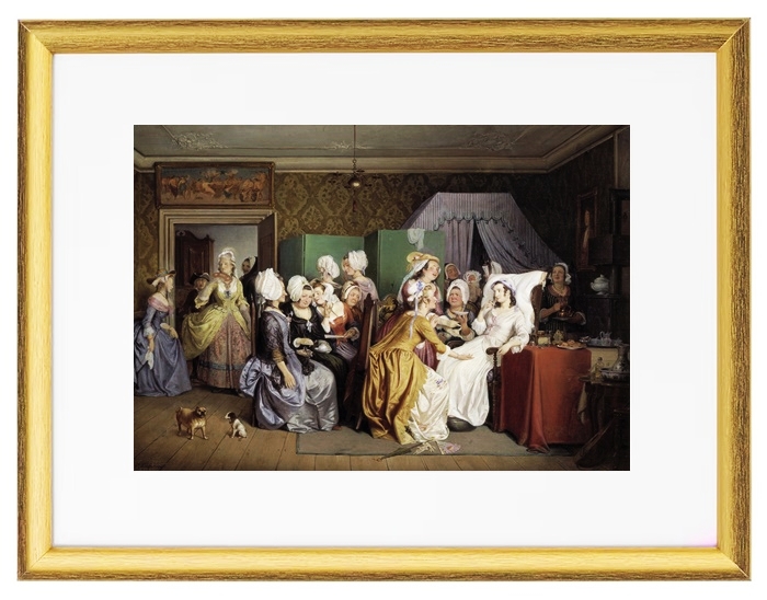 Szene aus Ludwig Holbergs Wohnzimmer – 1845