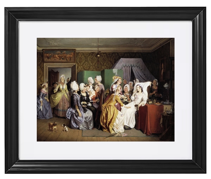 Szene aus Ludwig Holbergs Wohnzimmer – 1845