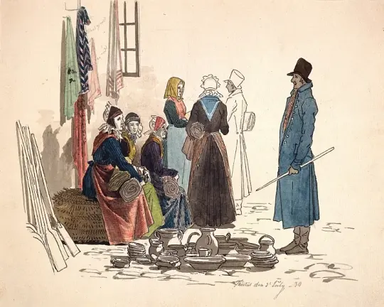 Szene vom Platz in Thisted – 1830