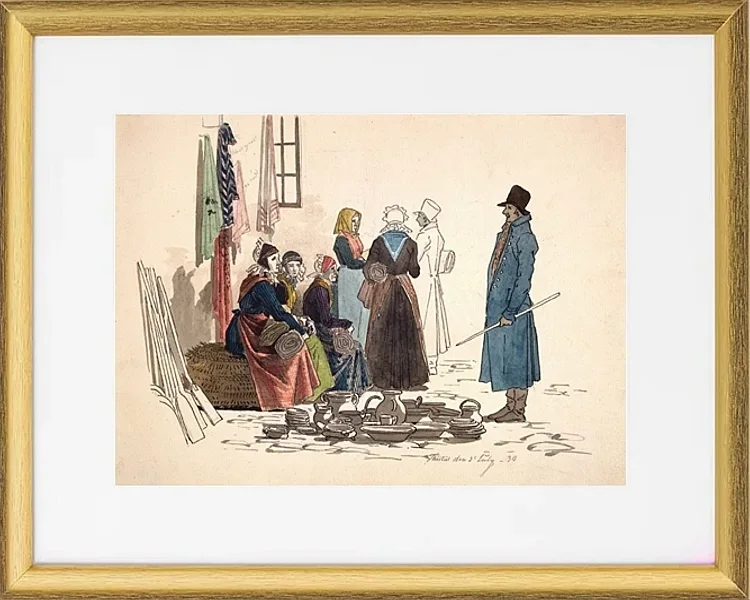 Szene vom Platz in Thisted – 1830