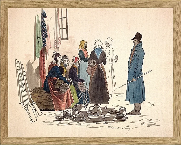 Szene vom Platz in Thisted – 1830