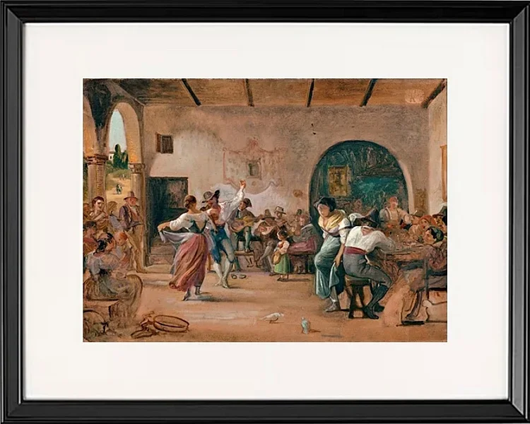 Dans i en osteria - 1860