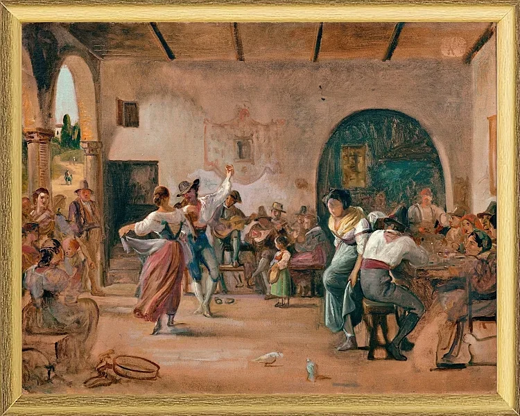 Dans i en osteria - 1860