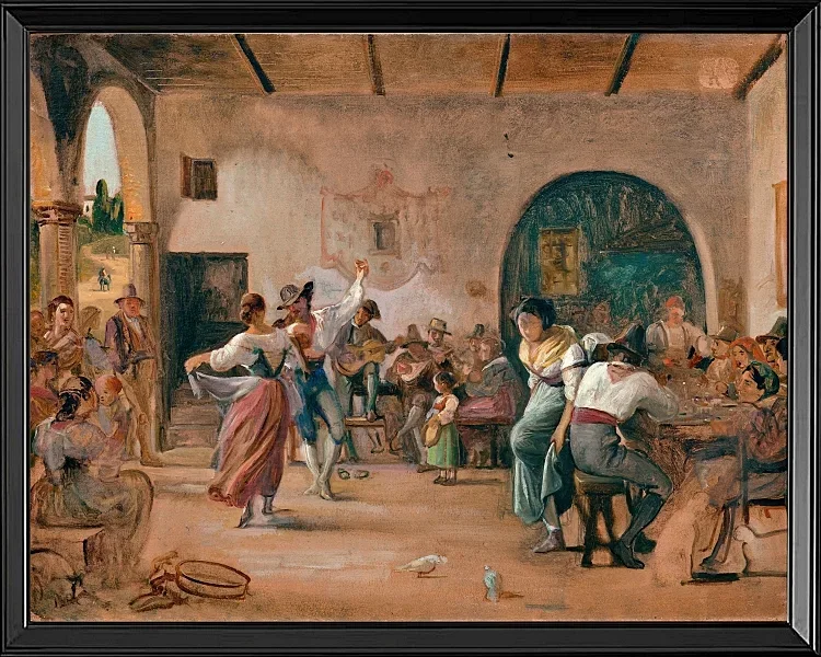 Dans i en osteria - 1860