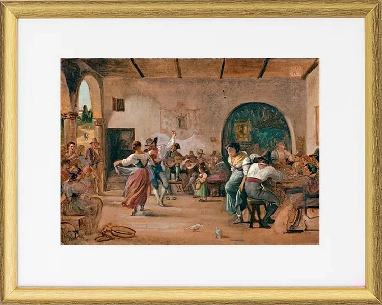 Dans i en osteria - 1860
