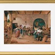 Dans i en osteria - 1860