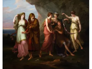 Telemachos und die Nymphen von Calypso - 1782
