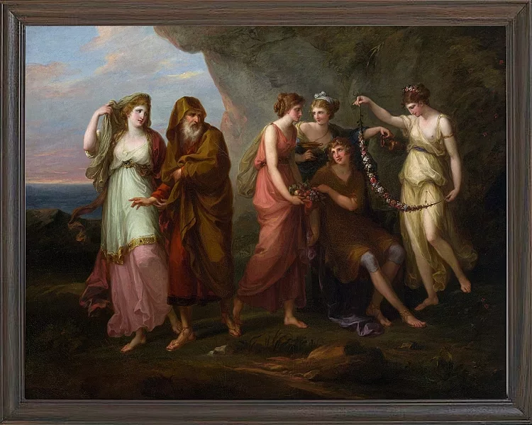 Telemachos und die Nymphen von Calypso - 1782