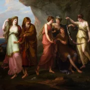 Telemachos und die Nymphen von Calypso - 1782