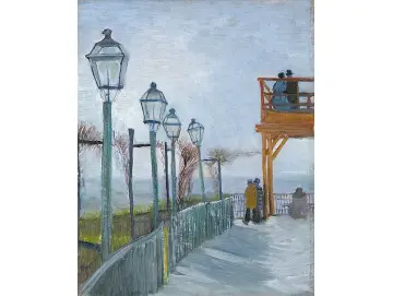 Terrasse und Aussichtsplattform der Moulin de Blute - 1887