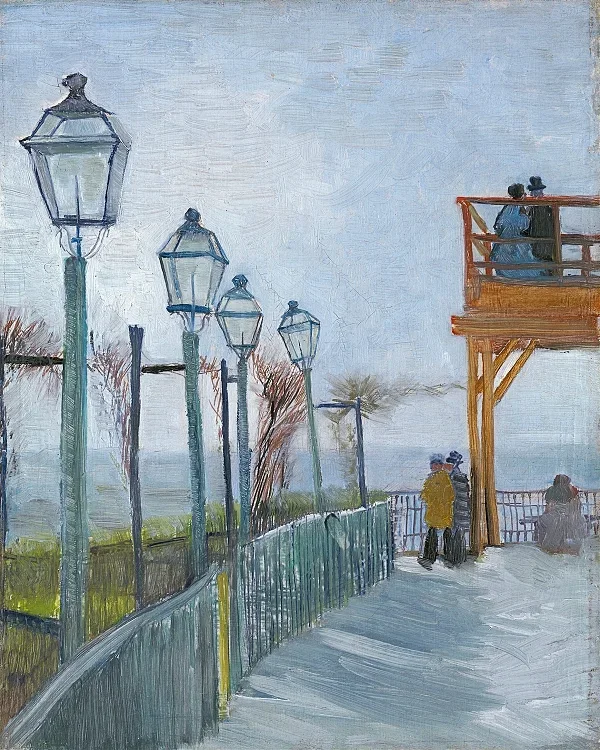 Terrasse und Aussichtsplattform der Moulin de Blute - 1887