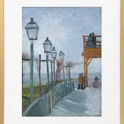 Terrasse und Aussichtsplattform der Moulin de Blute - 1887