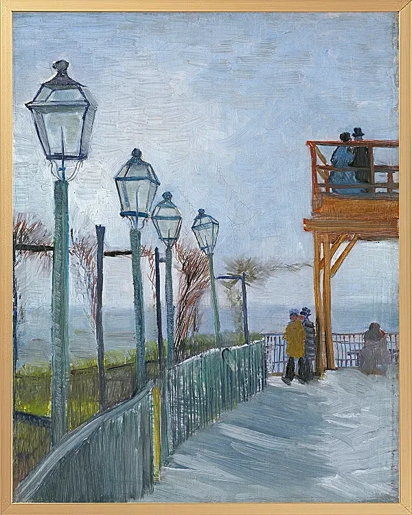Terrasse und Aussichtsplattform der Moulin de Blute - 1887