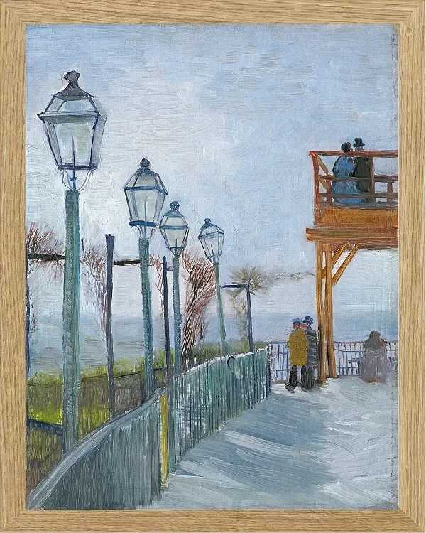 Terrasse und Aussichtsplattform der Moulin de Blute - 1887