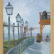 Terrasse und Aussichtsplattform der Moulin de Blute - 1887
