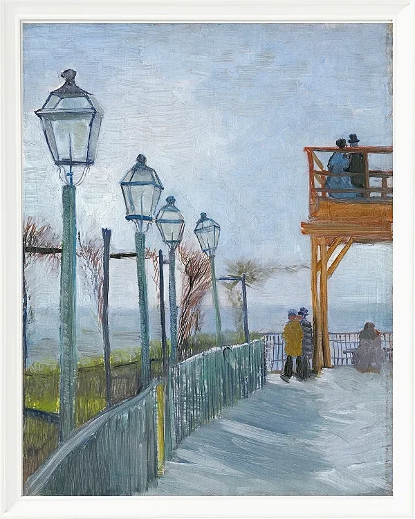 Terrasse und Aussichtsplattform der Moulin de Blute - 1887