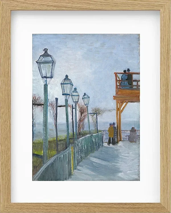 Terrasse und Aussichtsplattform der Moulin de Blute - 1887