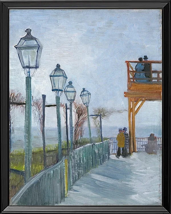 Terrasse und Aussichtsplattform der Moulin de Blute - 1887
