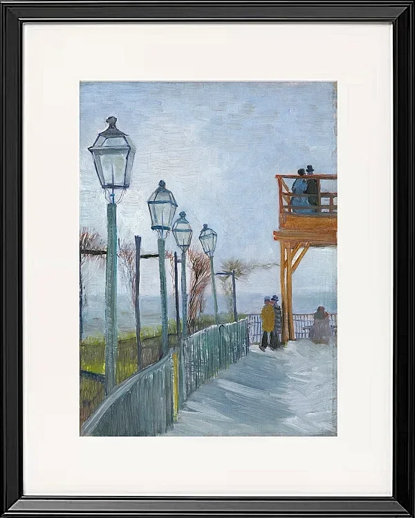 Terrasse und Aussichtsplattform der Moulin de Blute - 1887