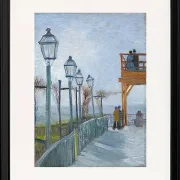 Terrasse und Aussichtsplattform der Moulin de Blute - 1887