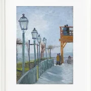 Terrasse und Aussichtsplattform der Moulin de Blute - 1887