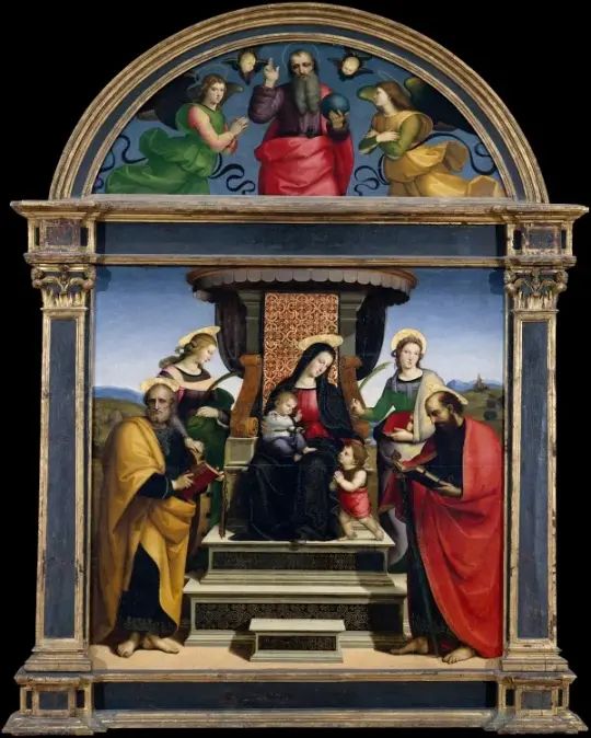 Thronende Madonna mit Kind und Heiligen - 1504