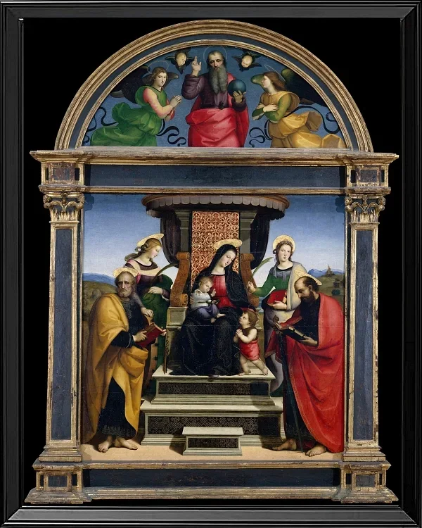 Thronende Madonna mit Kind und Heiligen - 1504