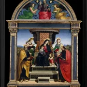 Thronende Madonna mit Kind und Heiligen - 1504