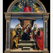 Thronende Madonna mit Kind und Heiligen - 1504