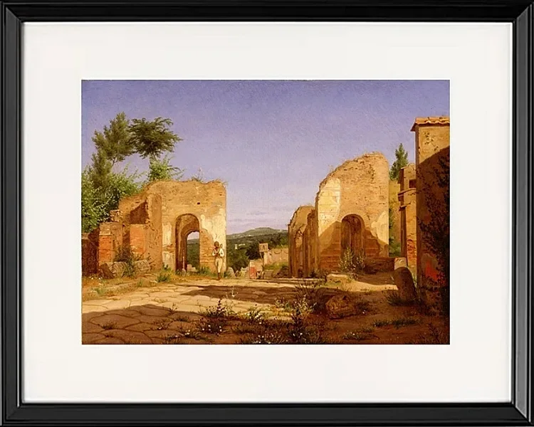 Tor in der Via Sepulcralis in Pompeji – 1846