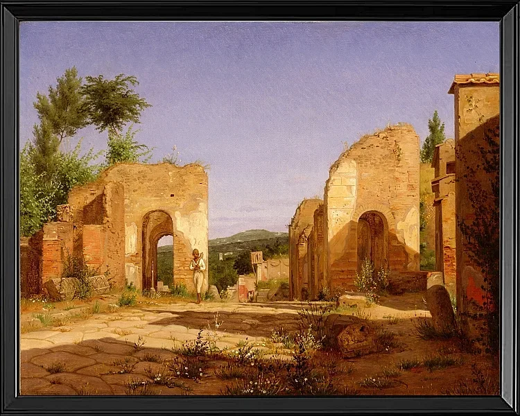 Tor in der Via Sepulcralis in Pompeji – 1846
