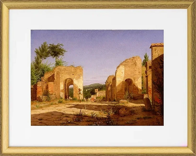 Tor in der Via Sepulcralis in Pompeji – 1846