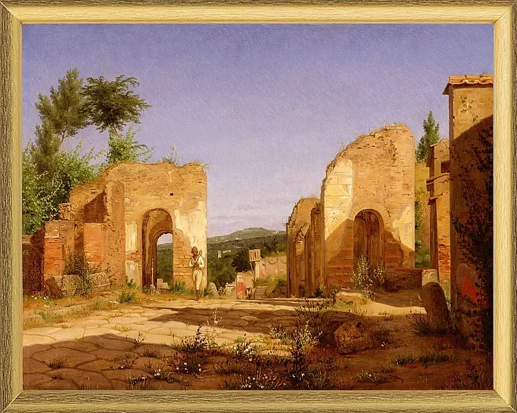 Tor in der Via Sepulcralis in Pompeji – 1846