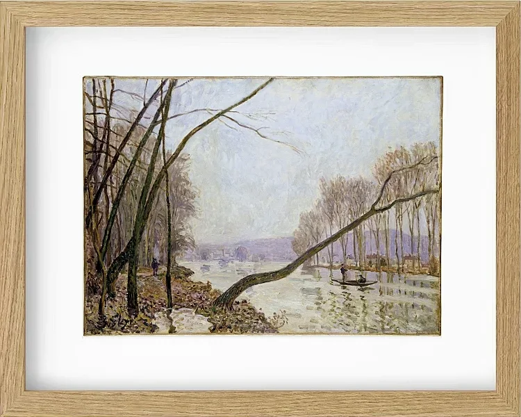 Alfred Sisley - Seinens bredder om efteråret 1876 | Indrammet giclée-kunsttryk