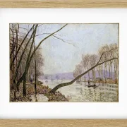 Alfred Sisley - Seinens bredder om efteråret 1876 | Indrammet giclée-kunsttryk