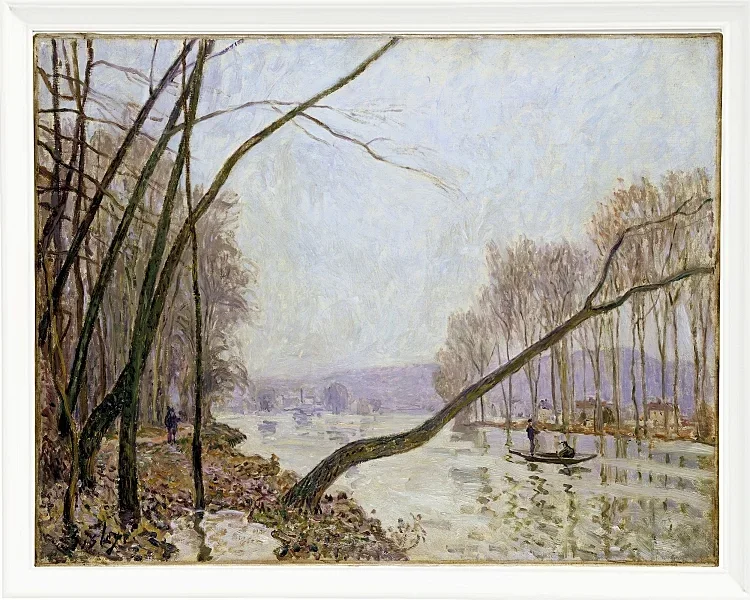 Alfred Sisley - Seinens bredder om efteråret 1876 | Indrammet giclée-kunsttryk