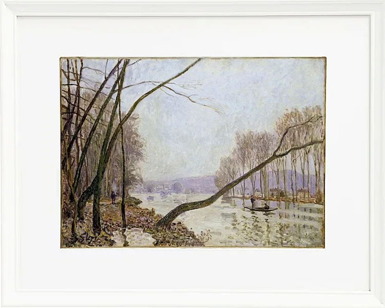 Alfred Sisley - Seinens bredder om efteråret 1876 | Indrammet giclée-kunsttryk