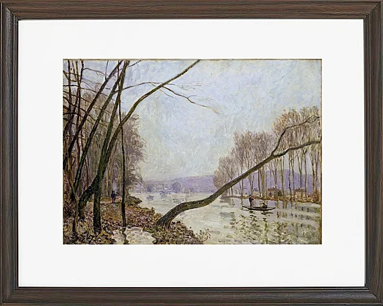 Alfred Sisley - Seinens bredder om efteråret 1876 | Indrammet giclée-kunsttryk