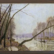 Alfred Sisley - Seinens bredder om efteråret 1876 | Indrammet giclée-kunsttryk