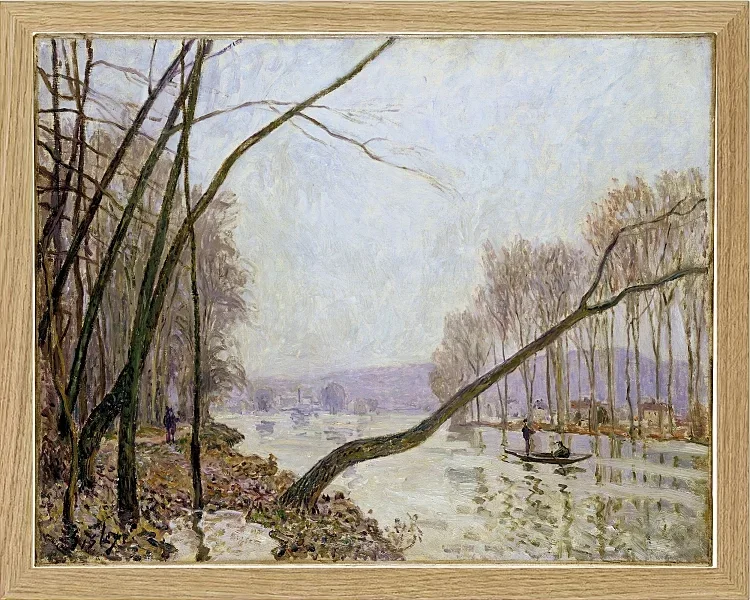 Alfred Sisley - Seinens bredder om efteråret 1876 | Indrammet giclée-kunsttryk