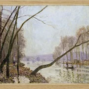 Alfred Sisley - Seinens bredder om efteråret 1876 | Indrammet giclée-kunsttryk