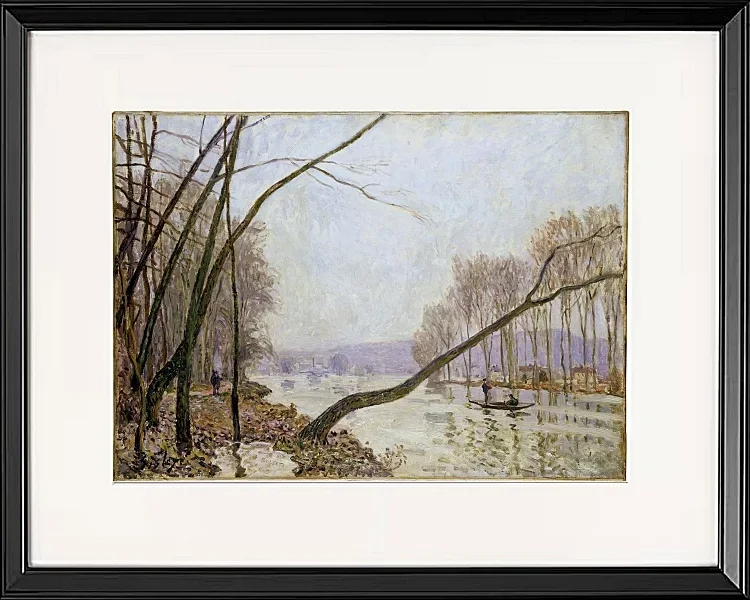Alfred Sisley - Seinens bredder om efteråret 1876 | Indrammet giclée-kunsttryk